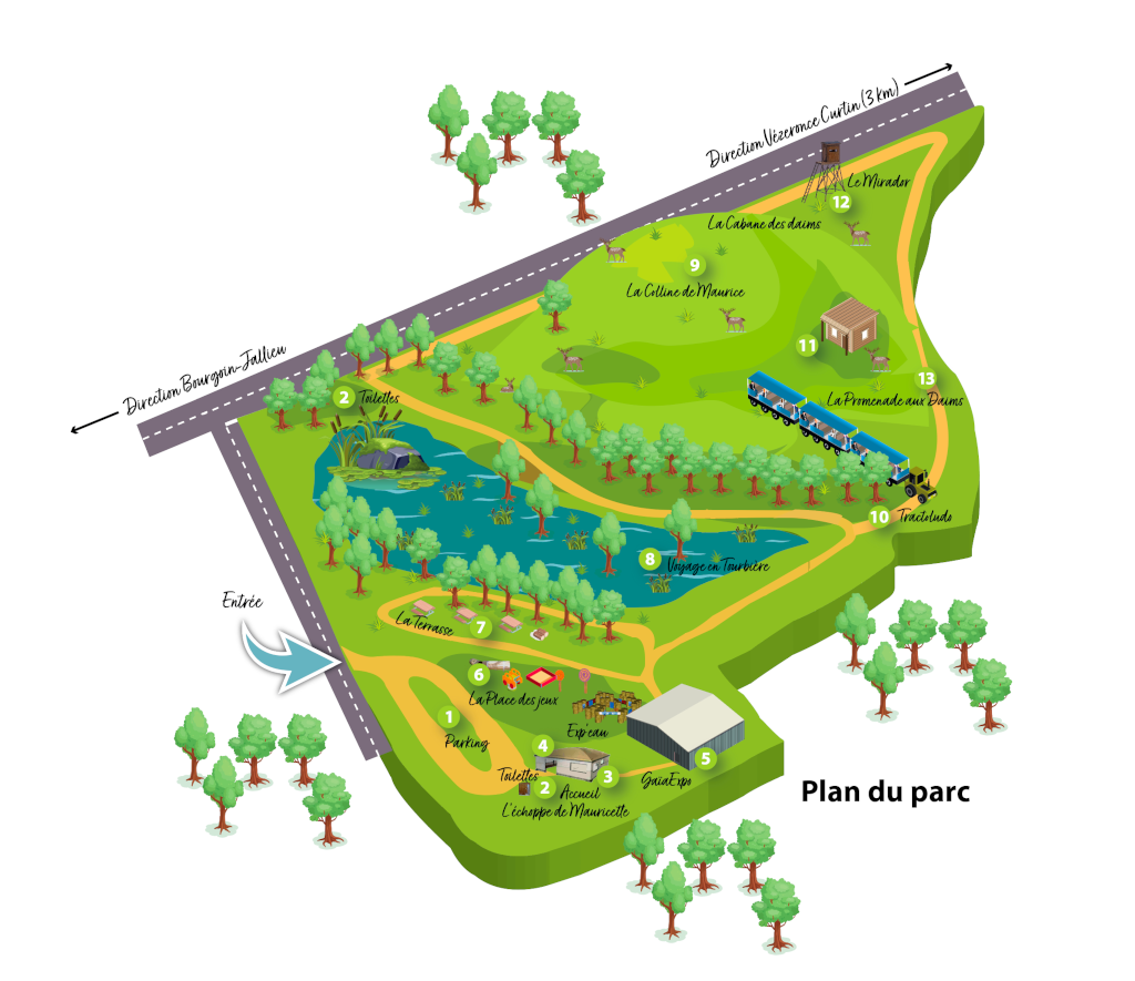 Carte du parc LudOGaïa 2023